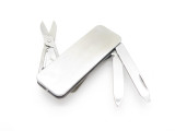 Kinryu Stainless Money Clip Cash Holder Scissor Tool Folder Folding Pocket Knife