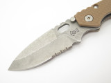 Buck 889 0889BO Tarani Strider Desert Tan ATS-34 Folding Knife Custom Buildout