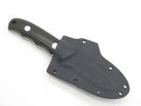 Bob Dozier Arkansas Custom D2 Black Micarta Fixed Blade Hunting Knife & Sheath