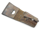 Vtg 1963 Swiss Army Surplus Bayonet Leather Frog For K31 K1911 V1957 Scabbard