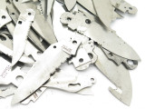 Misc. Lot 70 + Vtg Schrade USA Folding Pocket Knife Tool Blade Blank Making Part