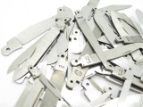 Slipjoint Lot 60 + Vtg Schrade USA Folding Pocket Knife Blade Blank Making Part