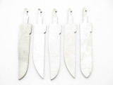 Lot Of 5 Vtg Schrade Rogers Changer Pocket Knife Blade Blank Making Part