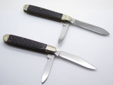 Vtg 1988 Winchester UMC The Scouts Wild Buffalo Bill Trapper Folding Knife Set