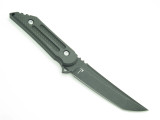 Jake Hoback Kwaiback Cf S35VN Black Custom Fixed Tanto Tactical Knife And Sheath