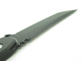 Jake Hoback Kwaiback Cf S35VN Black Custom Fixed Tanto Tactical Knife And Sheath