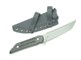 Jake Hoback Kwaiback CF S35VN Custom Fixed Blade Tanto Tactical Knife and Sheath