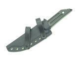 Jake Hoback Kwaiback CF S35VN Custom Fixed Blade Tanto Tactical Knife and Sheath