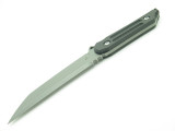 Jake Hoback Kwaiback CF S35VN Custom Fixed Blade Tanto Tactical Knife and Sheath