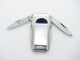 Vtg Santa Fe Stoneworks Seki Japan Cocobolo Money Clip Folding Pocket Knife