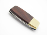 Vtg Santa Fe Stoneworks Seki Japan Cocobolo Money Clip Folding Pocket Knife