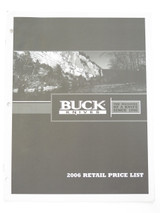 2006 Buck Dealer Knife Catalog Price List Book Fixed Folding 110 124 119