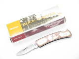 2001 Buck 525 Gent Deer Head Picture Small Lockback Folding Pocket Knife
