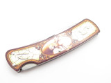 2001 Buck 525 Gent Deer Head Picture Small Lockback Folding Pocket Knife
