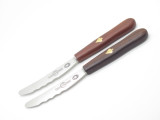 Lot Of 2 Vtg Janus Friedr Herder Constant Spade Solingen Germany Steak Knife