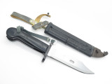 Vtg 1946 WWII East German Fixed Blade Bayonet Military Knife & Scabbard Sheath