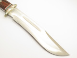 Vtg Tak Blade Fukuta Grizzly Seki Japan Big Fixed Bowie Hunting Knife & Sheath