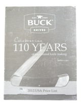 2012 BUCK DEALER KNIFE CATALOG PRICE LIST BOOK FIXED FOLDING 110 184 124 119