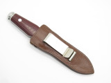 Vtg 1977 AG Russell Sting II Micarta 8" Large Dagger Boot Knife Solingen Germany