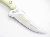 Vtg 1984 Olympics Schrade 152 Sharpfinger Gold Etch US Shooting Team Fixed Knife
