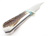 Custom Limited RRR Leroy Remer Schrade Bowie Knife Elk Stag Fixed Hunting Knife