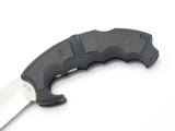 Vtg ANT-3 Black Devil 2 Seki Japan AUS-8 Fixed Swivel Hunter Knife (No Sheath)
