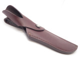 Buck 401 Kalinga Burgundy Leather Fixed Blade Hunting Knife Sheath