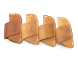 Lot of 2 ~ Case XX Side Draw Leather Horizontal Folding Pocket Knife Sheath