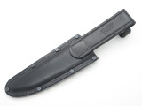 Gfeller Idaho USA Al Mar Replacement Black Leather Fixed 6.5" Blade Knife Sheath
