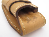 Custom Buck 112 Natural Brown Leather Fixed Blade Knife Sheath