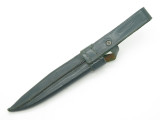 Vtg Germany 4.75" Blade Small Green Leather Fixed Blade Hunting Knife Sheath