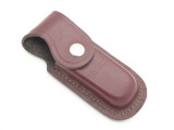 Buck 276 Folding Alpha Hunter Burgandy Leather Hunter Knife Sheath Pouch