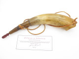 Handmade John Nelson Idaho 14.5 French Indian War Mountain Man Black Powder Horn