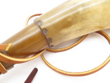 Handmade John Nelson Idaho 14.5 French Indian War Mountain Man Black Powder Horn