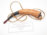 Handmade John Nelson Idaho 11.5 French Indian War Mountain Man Black Powder Horn
