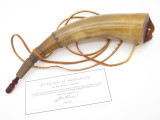 Handmade John Nelson Idaho 13.5 French Indian War Mountain Man Black Powder Horn
