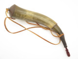 Handmade John Nelson ID 14.5 In French Indian War Mountain Man Black Powder Horn