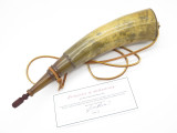 Handmade John Nelson Idaho 13" French Indian War Mountain Man Black Powder Horn