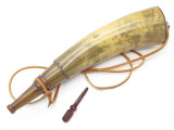 Handmade John Nelson Idaho 13" French Indian War Mountain Man Black Powder Horn