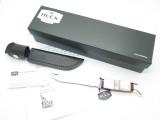 Buck 105 Pathfinder Custom Mother of Pearl Jasper Fixed Blade Hunting Knife