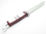 Buck 105 Pathfinder Custom Mother of Pearl Jasper Fixed Blade Hunting Knife