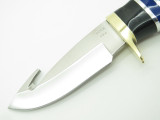 Buck Custom 686 Mini Zipper Vanguard Blue Lucite Fixed Blade Hunting Knife