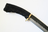 Vtg IC Cut MI4 Seki Japan Ishikawa Ken Nata San Mai Leather Fixed Machete Knife