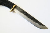 Vtg IC Cut MI4 Seki Japan Ishikawa Ken Nata San Mai Leather Fixed Machete Knife