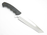 Vtg Seki Cut Prototype Japan Micarta Tanto Fixed Blade Tactical Knife & Sheath