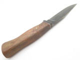 Vtg Seki Cut Japan 10" Black Fixed Blade Hunter Tactical Hunting Knife & Sheath