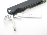 Vtg Barlow "Frontier Oil" Advertising Folding Multi Tool Pliers Pocket Knife