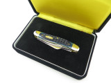 Vtg Japan Black Velvet Display Case Gift Box For Whittler Folding Pocket Knife