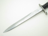 Vtg Wenger Low Sn 83300 Swiss Army Surplus Bayonet Knife & Scabbard