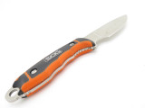 SOG HUNTSPOINT TAIWAN FIXED BLADE AUS-8 KNIFE ORANGE HANDLE WITH SHEATH